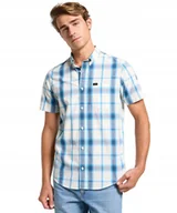 Koszule męskie - Koszula Lee SS BUTTON DOWN 112363688 Stream Ecru Plaid M - miniaturka - grafika 1