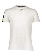 Koszulki sportowe męskie - Mizuno Koszulka funkcyjna "Shadow" w kolorze żółto-czarno-białym - miniaturka - grafika 1