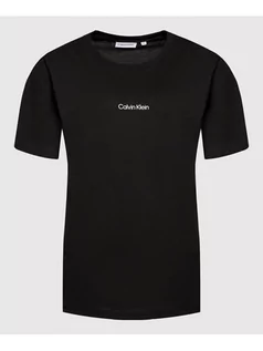 Koszulki i topy damskie - Calvin Klein Curve T-Shirt Inclusive Micro Logo K20K203712 Czarny Regular Fit - grafika 1