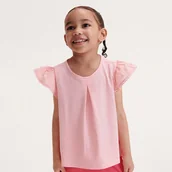 Bluzki dla niemowląt - Reserved - Bluzka z falbanami - różowy - miniaturka - grafika 1