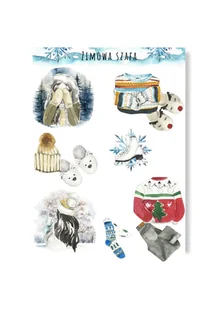 Naklejki zimowe do albumu bullet journal zima diy - Scrapbooking - miniaturka - grafika 1