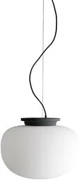 Frandsen - Supernate Lampa Wisząca Ø28 Opal White/Black Frandsen - Lampy sufitowe - miniaturka - grafika 1