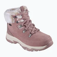Botki damskie - Buty damskie SKECHERS Trego Snow Worries mauve - miniaturka - grafika 1