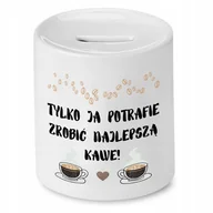 Skarbonki - DLA BARISTY PREZENT SKARBONKA NAJLEPSZĄ KAWE z Nadrukiem ze Zdjęciem - miniaturka - grafika 1