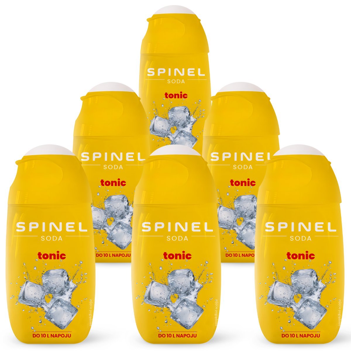 6x SYROP SPINEL SODA TONIC BEZ CUKRU DO SATURATORA KONCENTRAT TONIK DO 10L
