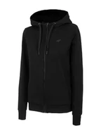 Kurtki i kamizelki sportowe damskie - 4F Bluza w kolorze czarnym - miniaturka - grafika 1