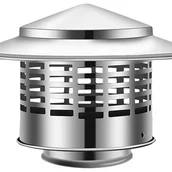 Kratki wentylacyjne - Nasada kominowa, okrągła nasada kominowa ze stali nierdzewnej, zewnętrzna nasada rury pieca, nasada kominowa stożkowa (75 mm) - miniaturka - grafika 1