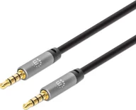 Kable komputerowe i do monitorów - Kabel Manhattan Jack 3.5mm - Jack 3.5mm 5m szary 356015 - miniaturka - grafika 1