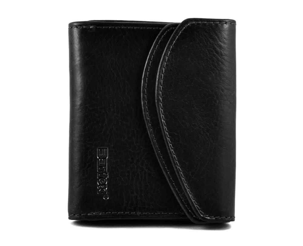 BARTEX 10020D skórzany portfel unisex czarny