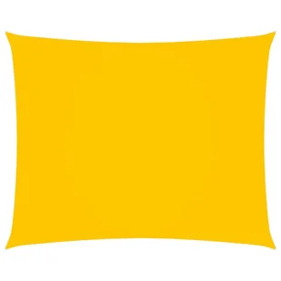 vidaXL Prostokątny żagiel ogrodowy, tkanina Oxford, 2,5x3 m, żółty 135590 - Parasole ogrodowe - miniaturka - grafika 7