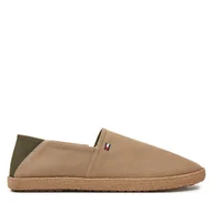 Espadryle męskie - Espadryle Tommy Hilfiger FM0FM05353 Beżowy - miniaturka - grafika 1