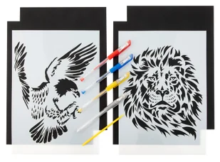 A4 SCRATCH & COLOUR W SZABLONACH 2 SZT, 2 WZORY - Przybory szkolne A4 SCRATCH & COLOUR W SZABLONACH 2 SZT, 2 WZORY - Przybory szkolne - miniaturka - grafika 9