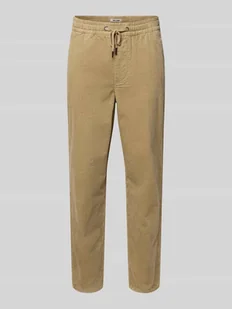 Spodnie sztruksowe o kroju tapered z mieszanki bawełny model ‘LINUS’ - Spodnie męskie - miniaturka - grafika 1
