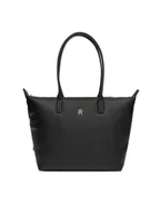 Torebki damskie - Tommy Hilfiger Torebka Popette Soft AW0AW17705 Czarny - miniaturka - grafika 1