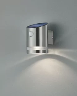 Trio Salta LED kinkiet zewnętrzny solarny z czujnikiem ruchu nikiel R22231107 - Lampy ogrodowe - miniaturka - grafika 1