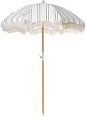 Parasole ogrodowe - Beliani Parasol ogrodowy 155 cm MONDELLO Biały/ czarny - miniaturka - grafika 1