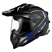 Kaski motocyklowe - Kask Adventure LS2 MX701 Explorer Carbon NiebieskiXXL - miniaturka - grafika 1