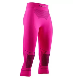 Spodnie damskie - X-Bionic Energizer 4.0 spodnie damskie 3/4 czerwony Neon Flamingo/Anthra X-S NG-YP07W19W - grafika 1