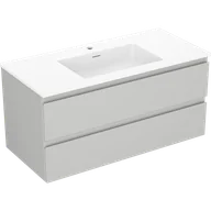 Szafki łazienkowe - Mexen Orio szafka łazienkowa 100 cm z umywalką Otis, 2 szuflady, szara mat/biała mat - 91A10-10047-2-BFF62-W18M01 - miniaturka - grafika 1