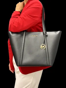 Michael Kors torba na ramię czarna Pratt - Torebki damskie - miniaturka - grafika 1