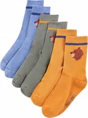 Skarpetki dla dzieci - vidaXL Skarpetki dziecięce, 5 par, z nadrukiem niedźwiedzia, EU 23-26 - miniaturka - grafika 1