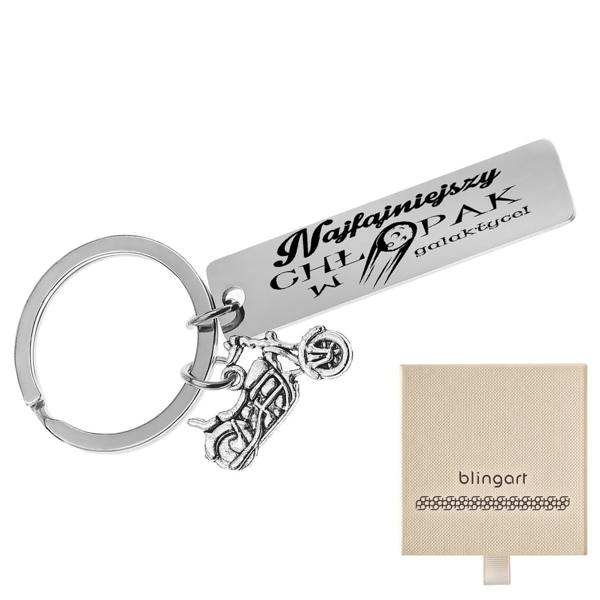 Brelok do kluczy Z GRAWEREM MOTOCYKL