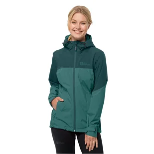 Damska kurtka Jack Wolfskin WEILTAL 2L JKT W petrol - S - Kurtki damskie - miniaturka - grafika 1