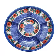 Miski i półmiski - Ceramiczna półmisek dzielony Ceramika Bolesławiec - miniaturka - grafika 1