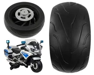 Pojazdy elektryczne dla dzieci - LEAN CARS Koło tylne do motoru na akumulator BMW R1200 LT-7337-0 - miniaturka - grafika 1