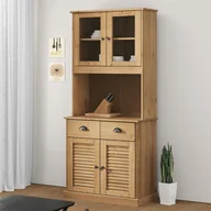 Szafki nocne - vidaXL Kredens VIGO, 78x40x175 cm, lite drewno sosnowe - miniaturka - grafika 1