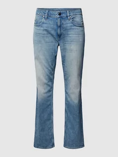 Spodnie męskie - Jeansy o kroju straight fit z naszywką z logo model ‘Mosa’ - grafika 1