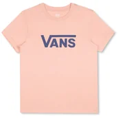 Koszulki sportowe damskie - Koszulka damska Vans Wm Drop V Ss Crew-B Rozmiar: M / Kolor: różowy - miniaturka - grafika 1