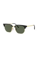 Okulary dla dzieci - Ray-Ban okulary przeciwsłoneczne dziecięce NEW CLUBMASTER kolor czarny 0RJ9116S - miniaturka - grafika 1