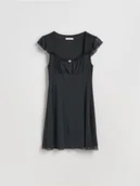 Sukienki - Reserved - Sukienka w groszki - czarny - miniaturka - grafika 1