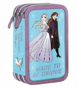 PIÓRNIK TRZYKOMOROWY Z WYPOSAŻENIEM- FROZEN GIOTTO - Piórniki - miniaturka - grafika 1
