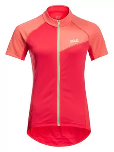 Jack Wolfskin Koszulka kolarska "Tourer" w kolorze fuksjowym - Koszulki sportowe damskie - miniaturka - grafika 1