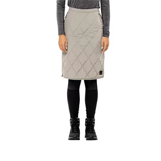 Spódnice - Damska spódnica ocieplana Jack Wolfskin WANDERMOOD SKIRT W dusty grey - L - grafika 1