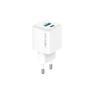 Ładowarki do telefonów - Forever ładowarka sieciowa GaN PD QC TC-08-20AC 1x USB-C 1x USB 20W biała - miniaturka - grafika 1