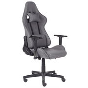 Fotele i krzesła biurowe - Krzesło biurowe regulowane ciemnoszare WARRIOR - miniaturka - grafika 1