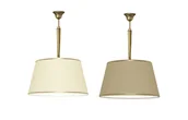 Lampy sufitowe - Lampa mosiężna z abażurem YA-S1 - miniaturka - grafika 1