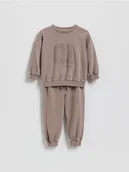 Spodenki dla niemowląt - Reserved - Dzianinowy komplet oversize - brązowy - miniaturka - grafika 1