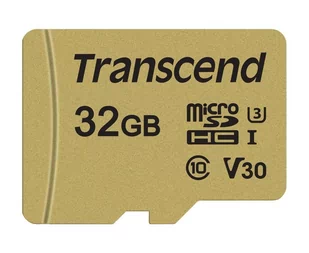 TRANSCEND TS32GUSD500S, MicroSDHC, 32 GB + adapter - Karty pamięci - miniaturka - grafika 1