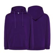 Moda i Uroda OUTLET - Bluza dresowa purple męska z logo na sercu nadrukiem logo firmy 290g SWRA KNG kolor PU bluza dresowa - miniaturka - grafika 1