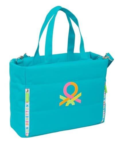 BENETTON SUMMER - Torba na laptopa 14,1 cala z kieszenią, plecak, idealna dla dzieci w różnym wieku, wygodna i wszechstronna, jakość i wytrzymałość, 54 x 17 x 31 cm, Niebieski, M, Casual