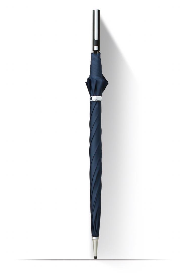 Parasol typu laska Blue Silver