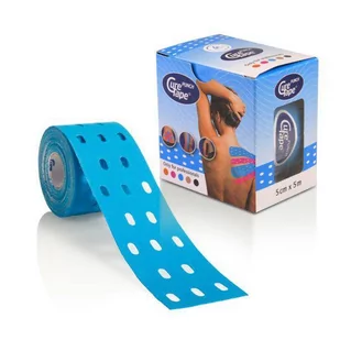 Cure Tape PUNCH kinesiotaping Niebieski 5cm x 5m - Akcesoria do rehabilitacji - miniaturka - grafika 1