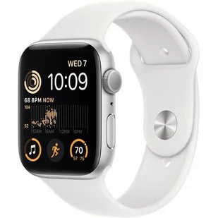 Apple Watch SE GPS 44mm Silver Aluminium Case with White Sport Band - Regular - Smartwatch - miniaturka - grafika 1