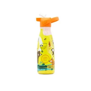 Cool Bottles Butelka termiczna Kids 260 ml Triple cool Jungle park - Zestawy naczyń dla dzieci - miniaturka - grafika 1