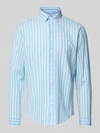 Koszule męskie - Koszula casualowa o kroju slim fit z kołnierzykiem typu button down - miniaturka - grafika 1