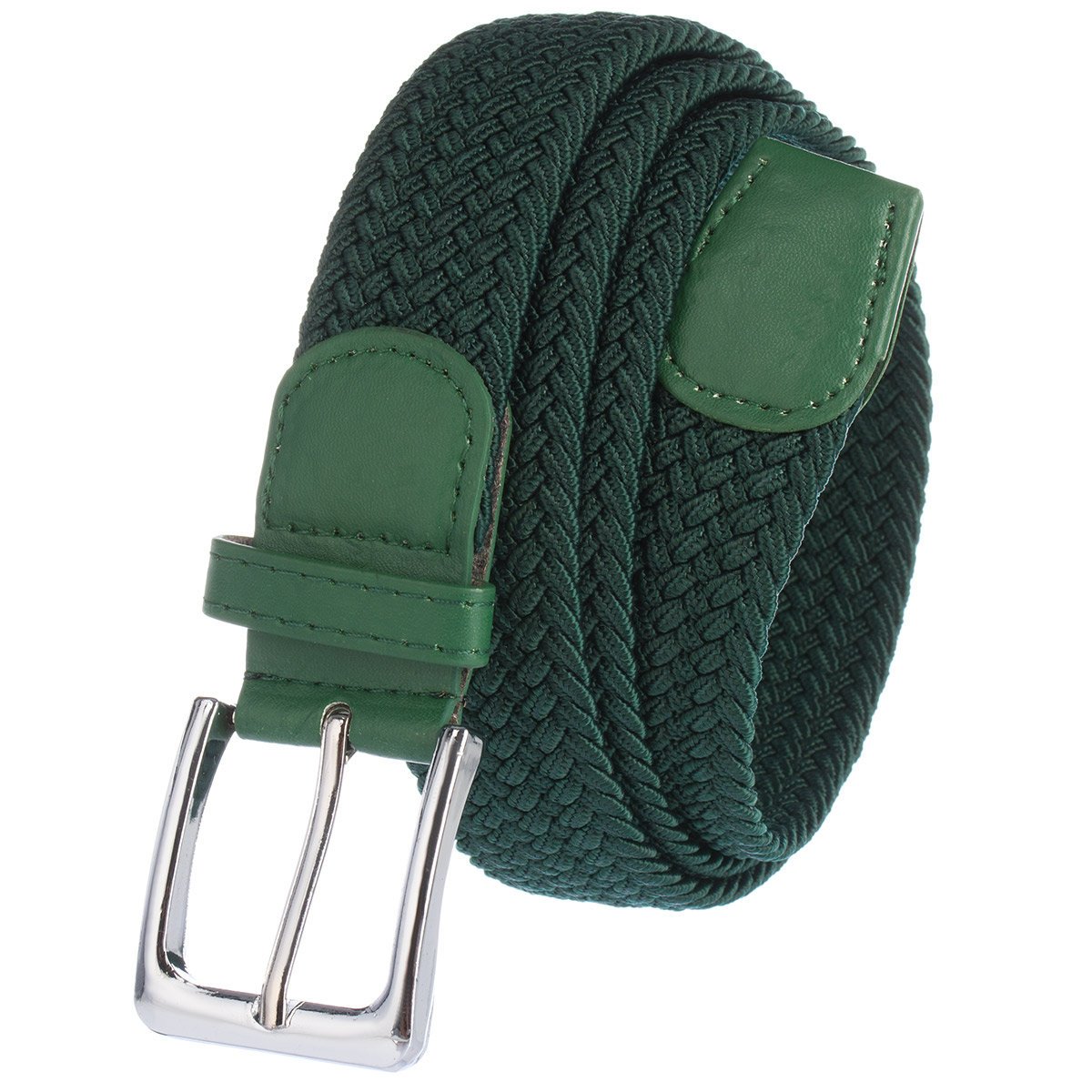 Pasek Pleciony Do Spodni Elastyczny Gumowy Męski Damski C. Zielony 95 cm